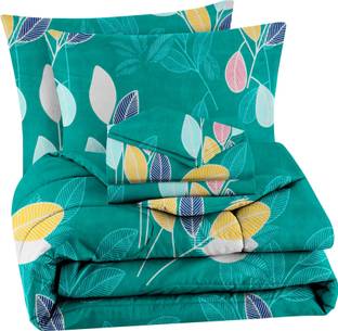 VAS COLLECTIONS Microfiber Double Flat 220 TC Abstract Bedsheet