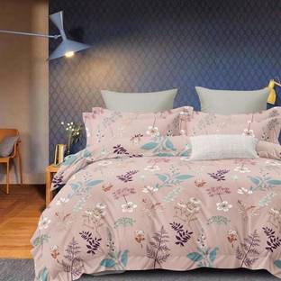 Crafteal Cotton Viscose Blend Double Bed Cover