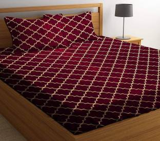 A M Brothers 144 TC Polycotton Double Printed Flat Bedsheet