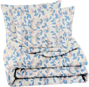 VAS COLLECTIONS Microfiber Double Flat 220 TC Abstract Bedsheet
