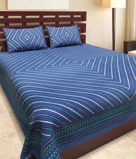 Bombay Spreads 120 TC Cotton Double Printed Flat Bedsheet