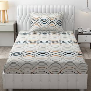 Freshfromloom 144 TC Microfiber Single Solid Flat Bedsheet