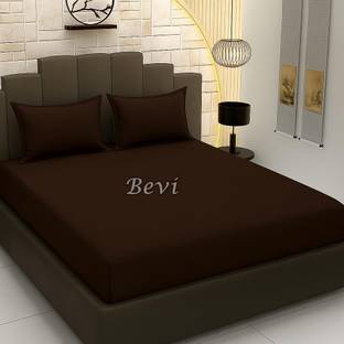BEVI Microfiber Single Flat 300 TC Solid Bedsheet