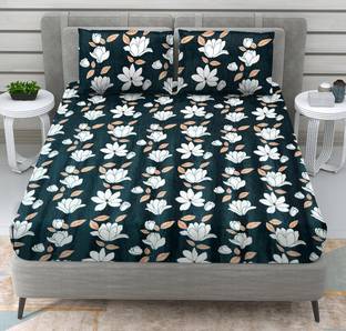 Flipkart SmartBuy Woolen Double Flat 300 TC Printed Bedsheet