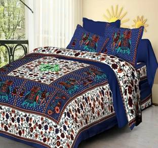 Rekha boutique Cotton Double Bed Cover