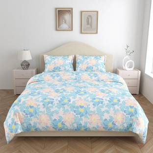 haus & kinder Cotton King Flat 144 TC Floral Bedsheet