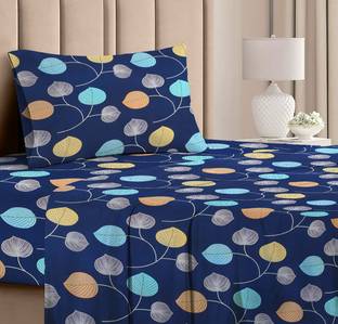 VAS COLLECTIONS Microfiber Single Flat 160 TC Printed Bedsheet