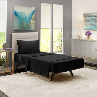 BEVI Microfiber Single Flat 300 TC Solid Bedsheet