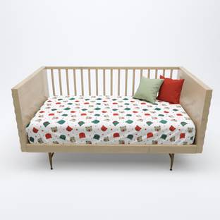 Mafatlal Cotton Crib Flat 180 TC Cartoon Bedsheet