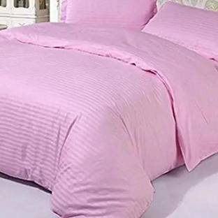Comfowell Polycotton Single Flat 180 TC Striped Bedsheet