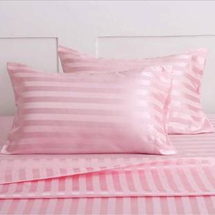 Yashi decor Cotton King Flat 280 TC Solid Bedsheet