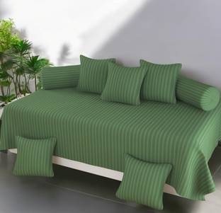 HOMYBEES Cotton Single Flat 210 TC Striped Bedsheet