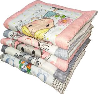 Frido 250 TC Cotton Crib Cartoon Flat Bedsheet