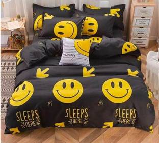 LFAH Cotton Double Flat 185 TC Printed Bedsheet