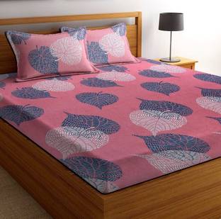 VAS COLLECTIONS 160 TC Microfiber Double Printed Flat Bedsheet