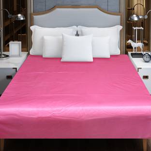 Ognaniser Villa PVC Double Flat 210 TC Solid Bedsheet