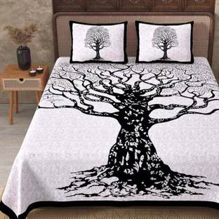 WAR TRADE 151 TC Cotton Double Printed Flat Bedsheet