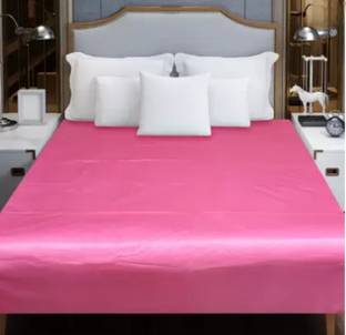 Ryka PVC Double Flat 210 TC Solid Bedsheet