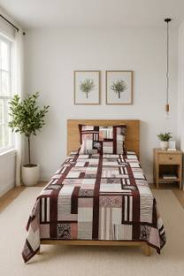 SCHp Cotton Single Flat 320 TC Printed Bedsheet