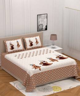 LOCEE Cotton Queen Bed Cover