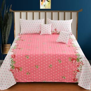 CLOVIS KRAFTS Cotton King Flat 300 TC Printed Bedsheet