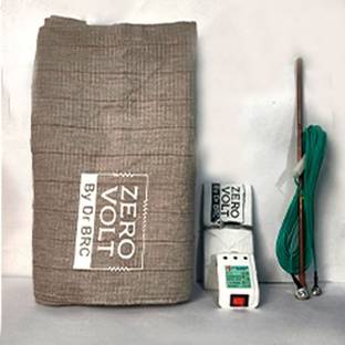 Zero Volt By Dr BRC Polyester Single Flat 220 TC Abstract Bedsheet