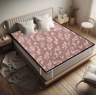 THE MAXIMUS 100 TC PVC King Solid Fitted (Elastic) Bedsheet