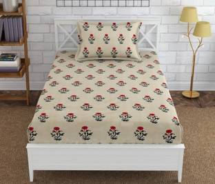 RRC Microfiber Single Fitted (Elastic) 144 TC Printed Bedsheet