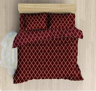 PATNOS Microfiber King Fitted (Elastic) 240 TC Checkered Bedsheet