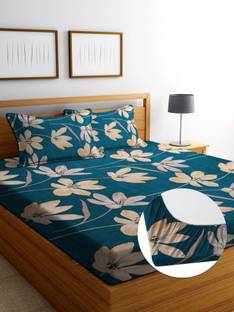 RisingStar Microfiber Queen Fitted (Elastic) 250 TC Printed Bedsheet