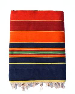 DG Textile Cotton Queen Flat 260 TC Striped Bedsheet