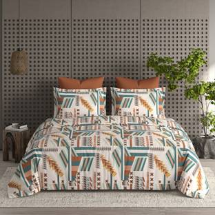 Barbarik Cotton King Flat 210 TC Printed Bedsheet