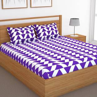 Story@home Cotton Double Flat 120 TC Printed Bedsheet