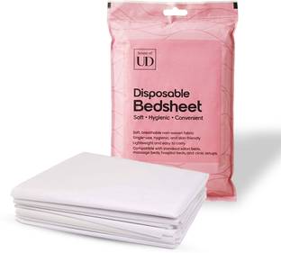 UD PROFESSIONAL Cotton Single Flat 1 TC Solid Bedsheet