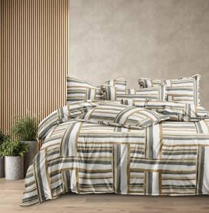 CHHILAKIYA 310 TC Cotton Super King Printed Flat Bedsheet