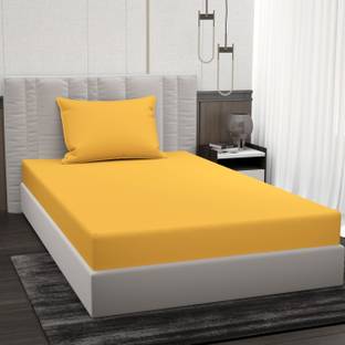 BROMWICK Microfiber Single Flat 220 TC Solid Bedsheet
