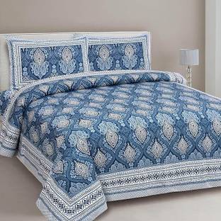 urban jaipur Cotton King Flat 300 TC Geometric Bedsheet