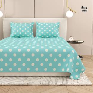 Dream Weaverz 220 TC Cotton Super King Abstract Flat Bedsheet