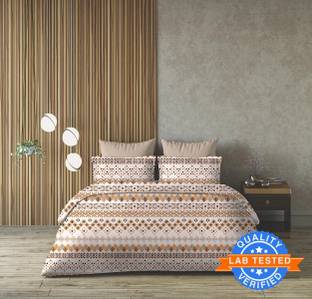 Arvind Cotton Queen Flat 120 TC Floral Bedsheet