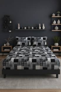 SCHp Cotton Double Flat 320 TC Printed Bedsheet
