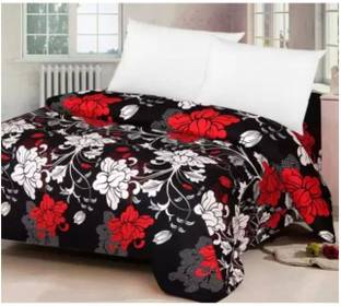 Supreme Home Collective Microfiber Double Flat 144 TC Abstract Bedsheet