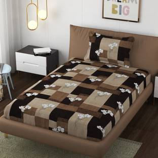 SCHp Cotton Single Flat 320 TC Printed Bedsheet