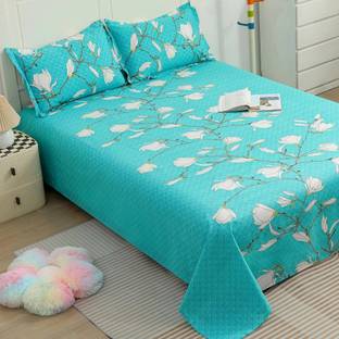 Story@home Cotton Double Flat 144 TC Printed Bedsheet