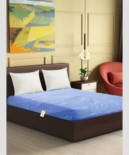 Clothloom 210 TC PVC Double Self Design Flat Bedsheet