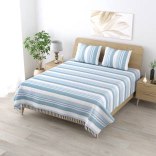 Flipkart SmartBuy Cotton Double Flat 180 TC Self Design Bedsheet