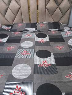 kunshi creation 280 TC Cotton King Printed Flat Bedsheet