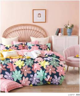 CLOVIS KRAFTS 310 TC Microfiber King Printed Fitted (Elastic) Bedsheet