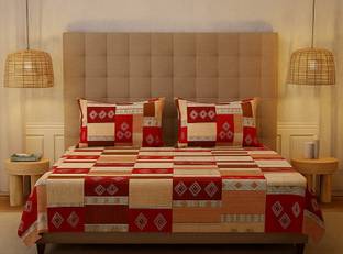 SCHp Cotton Double Flat 320 TC Printed Bedsheet