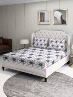 Bombay Dyeing 120 TC Cotton Single Floral Flat Bedsheet
