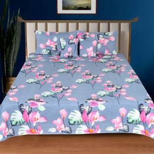 Decorum Cotton Double Flat 180 TC Printed Bedsheet